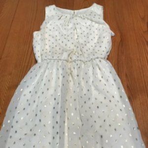 White and gold dress